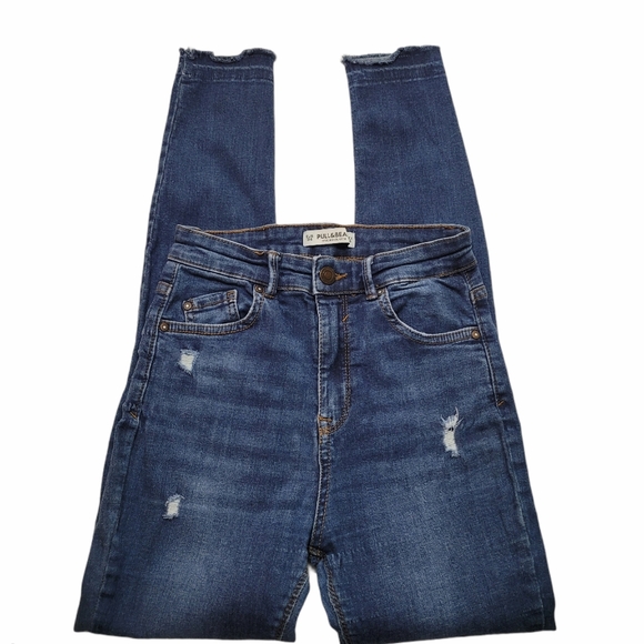 Women's Pull & Bear Skinny Hi Rise Jegging Sz 24 - Picture 2 of 5